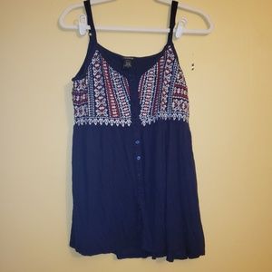 Torrid Cotton Stretch Knit Babydoll Top Size 2